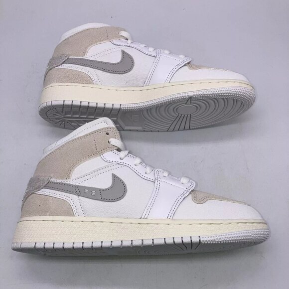 Nike Air Jordan 1 Mid SE Craft Inside Out White GS FB9142-120 Size 4Y/5.5 Women - Picture 5 of 6